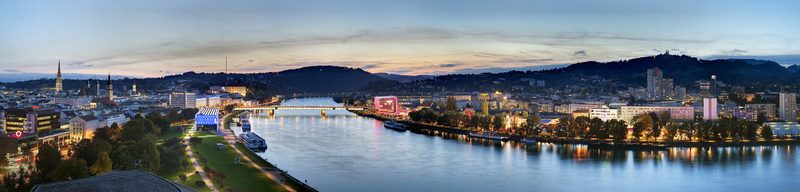 Panoráma ArcLentia Linz. Foto: ©Linztourismus/Johann Steininger