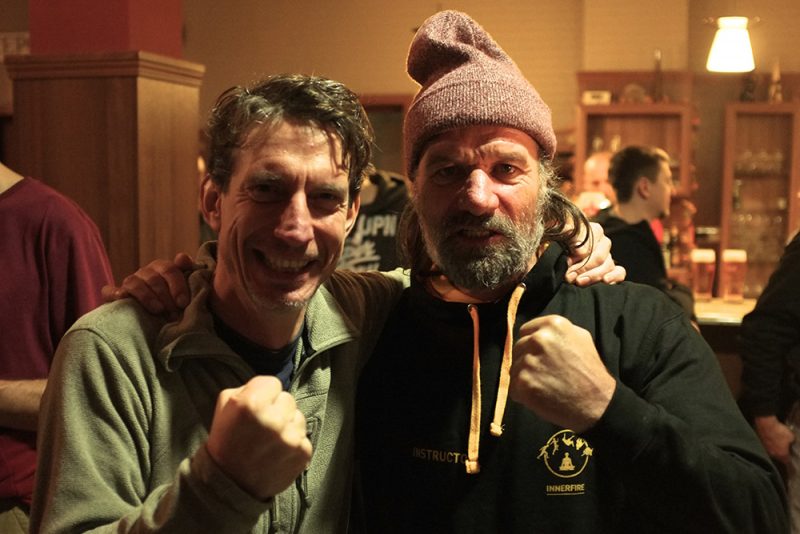 Ľadoví muži Wim Hof s Andrejom Maťkom.