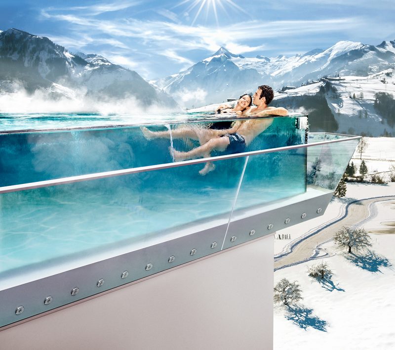 Zimný wellness. Foto: (c) TAUERN SPA Zell am See-Kaprun