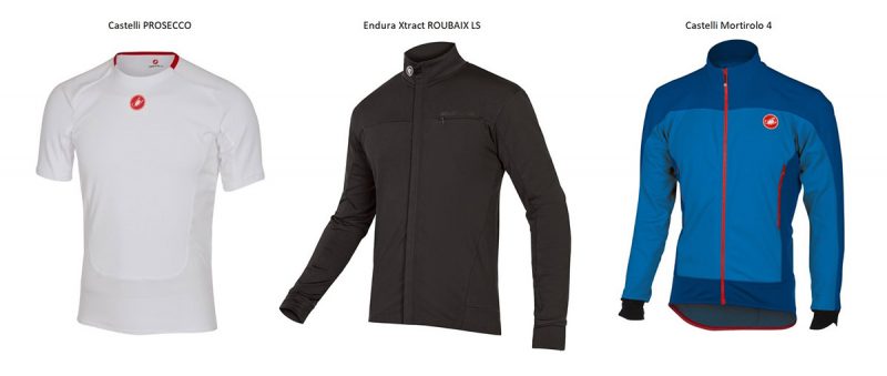 Vrstvenie cyklistického oblečenia.