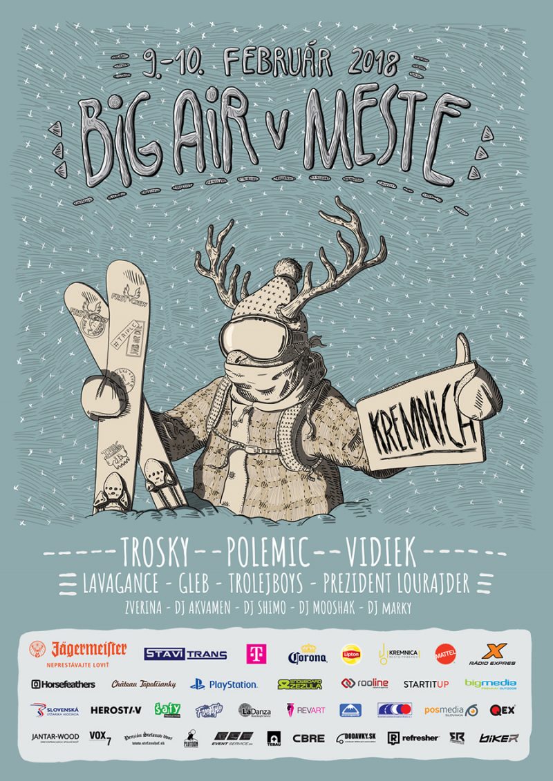Big Air v meste.