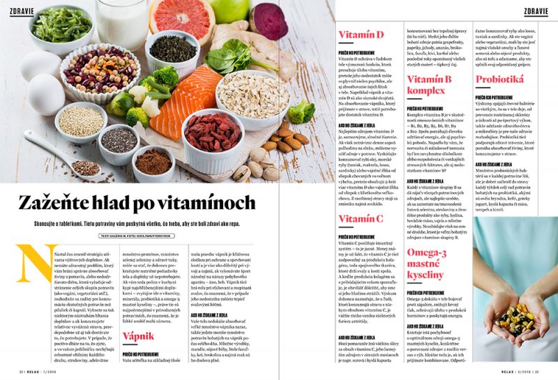 Máte hlad po vitamínoch - Relax 1/2018