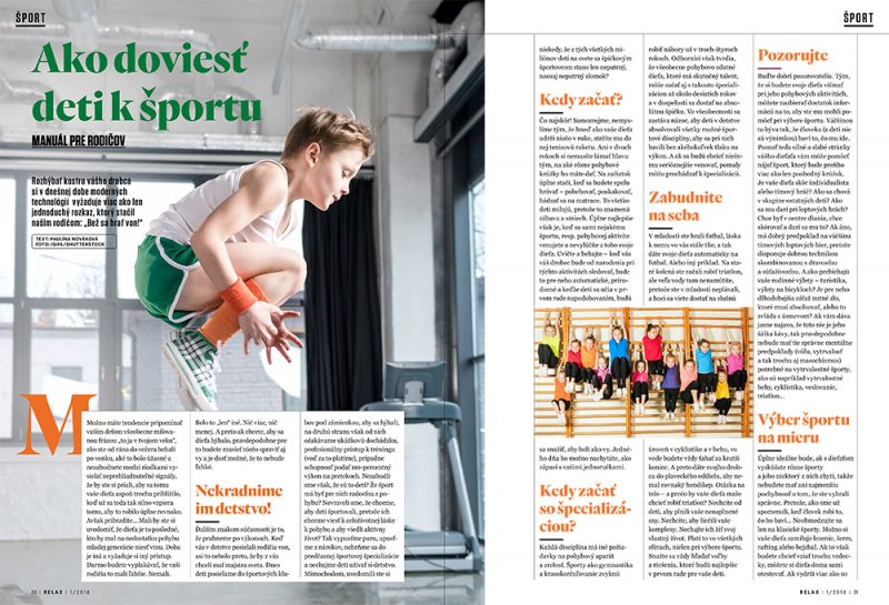 Ako deti naučiť športovať - Relax 1/2018