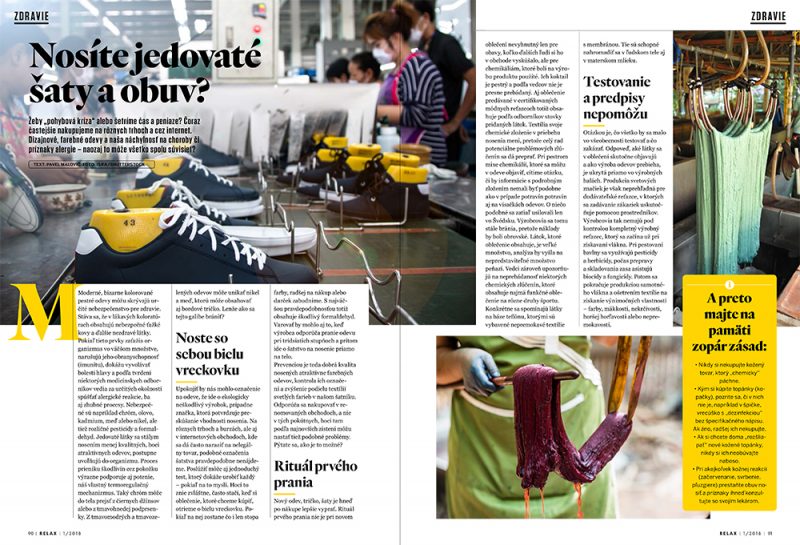 Nosíte jedovaté šaty a obuv? Relax 1/2018