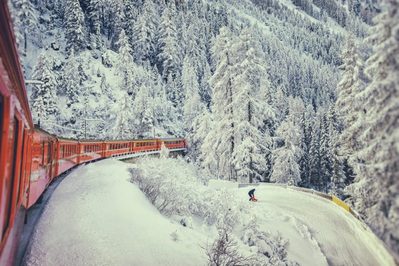 Do švajčiarskych hôr vás vyvezú železnice najmalebnejšími trasami. Foto: Shutterstock