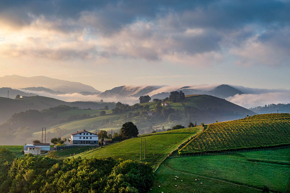 Nádherný kraj Baskicko mal nádherné výhľady nachystané na každý deň.
