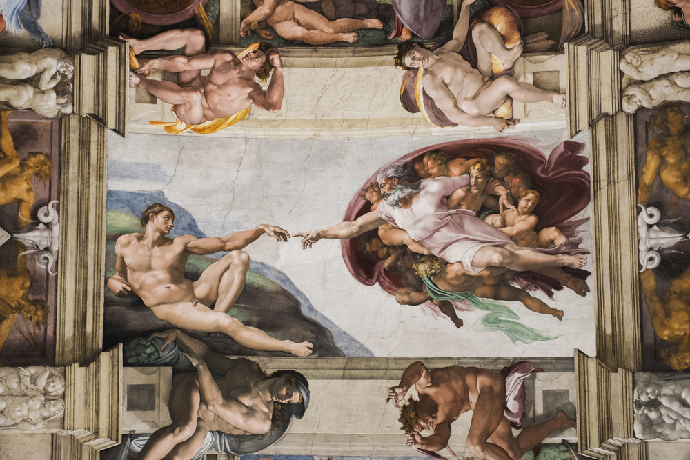 Maľba 3 Michelangelo. Foto: Shutterstock