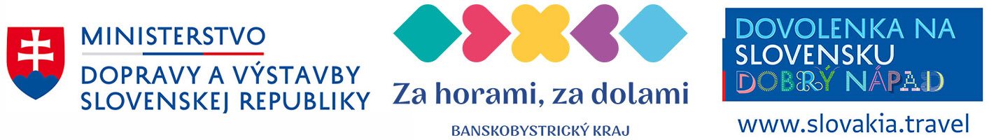 Logo Logá Banskobystrický kraj, dovolenka na Slovensku, ministerstvo, za horami za dolami