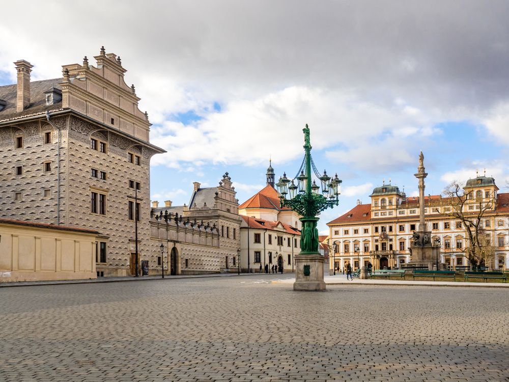 Schwarzenberský palác na Hradčanskom námestí, Praha. Foto: Shutterstock