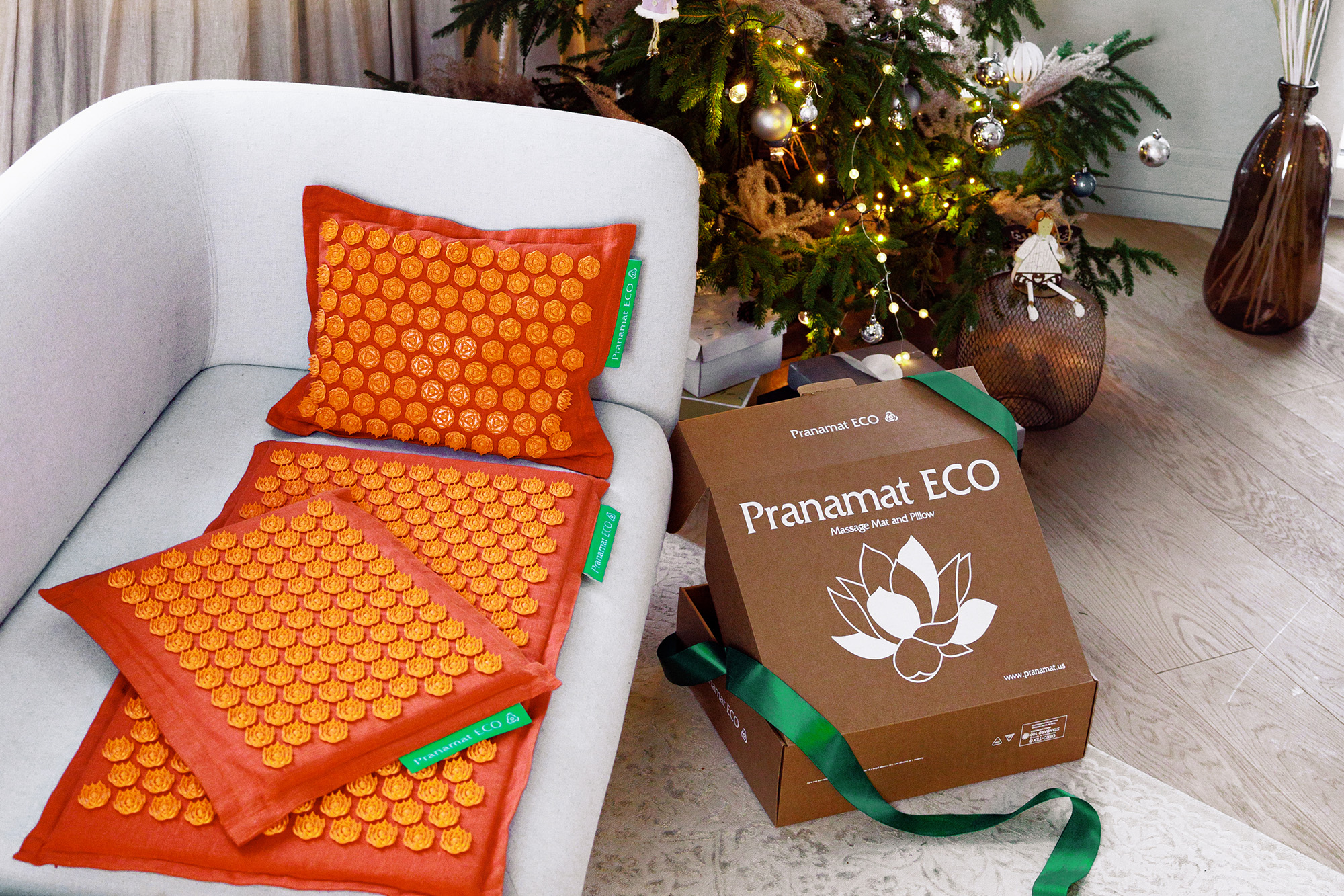 Akupresúrna podložka Pranamat Eco ako vianočný darček.