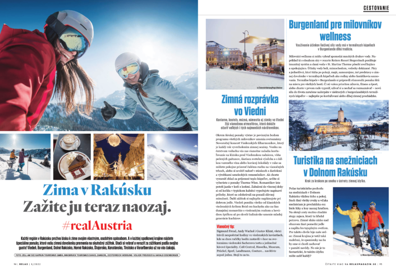Ukážka zo zimného čísla magazínu Relax.