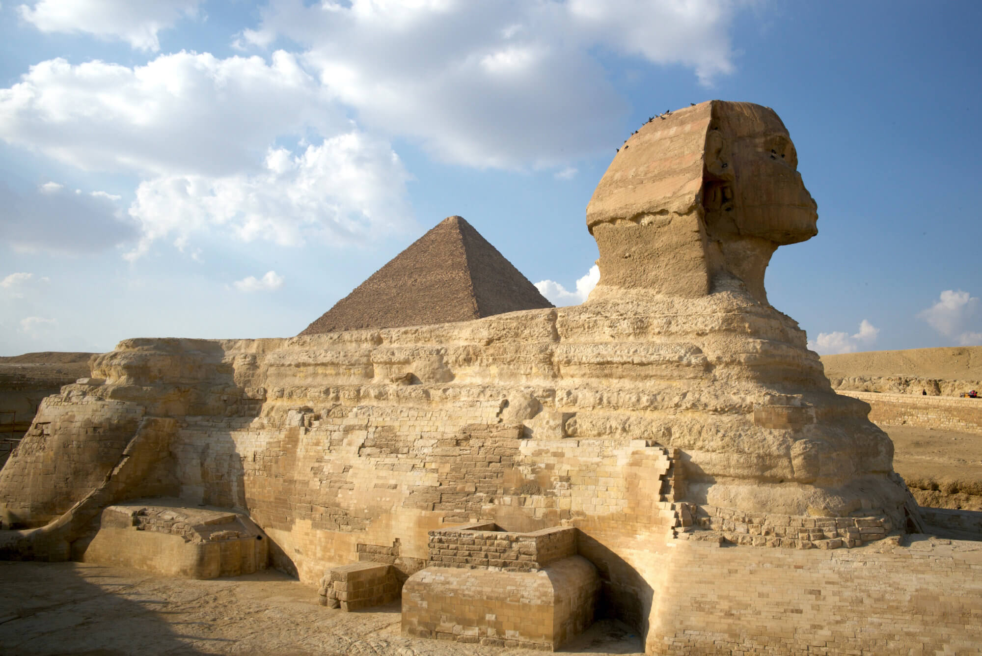 Egypt, sfinga a pyramídy, BUBO