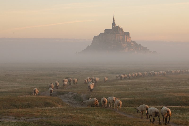 Opátstvo Le Mont-Saint-Michel, Francúzsko