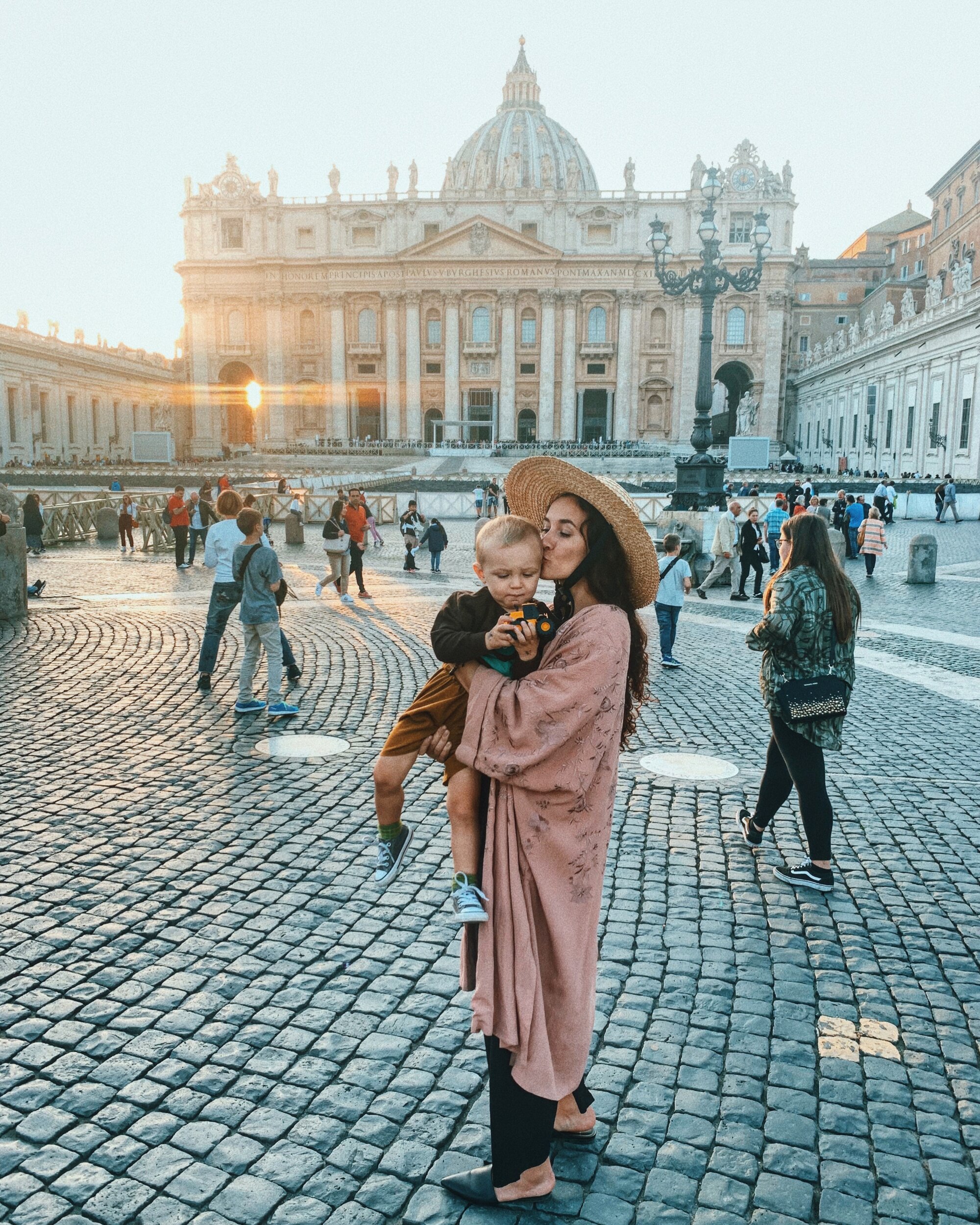 Adriana Žiačková so synom v Ríme