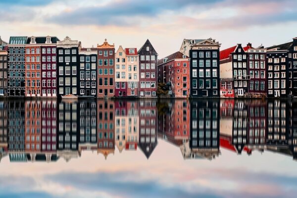 Singel kanál, Amsterdam, Holandsko