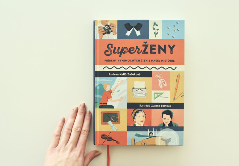 Kniha Superženy s ilustráciou Zuzany Bartovej