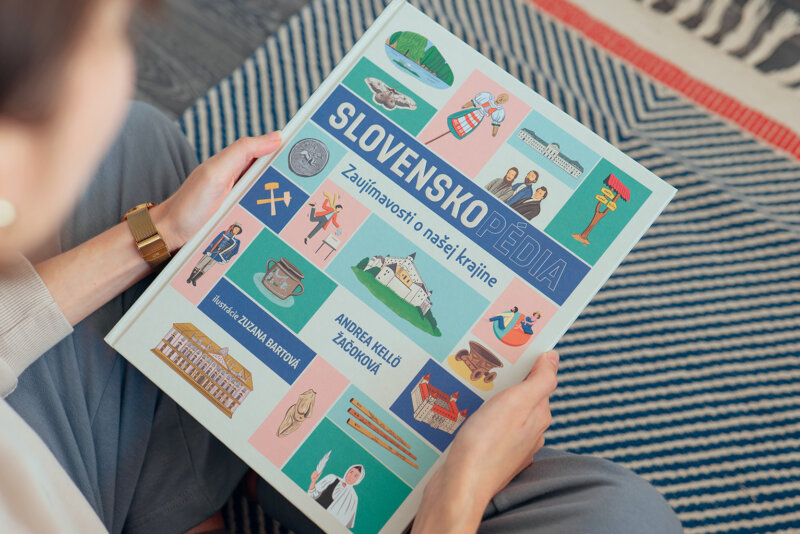 Kniha Slovensko s iustráciou Zuzany Bartovej