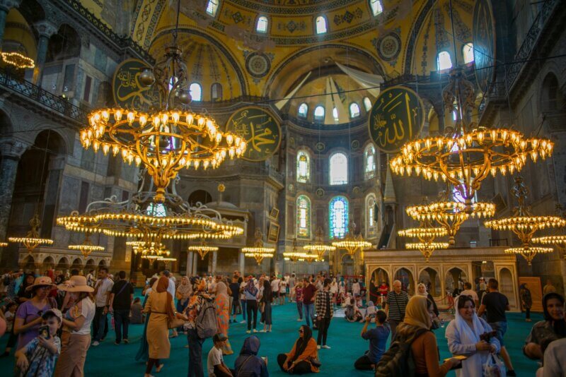 Hagia Sofia Interiér, dovolenka v Turecku s BUBO
