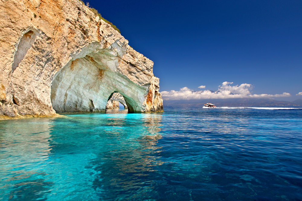 Blue caves, Zakynthos, grécke ostrovy, TIPTRAVEL