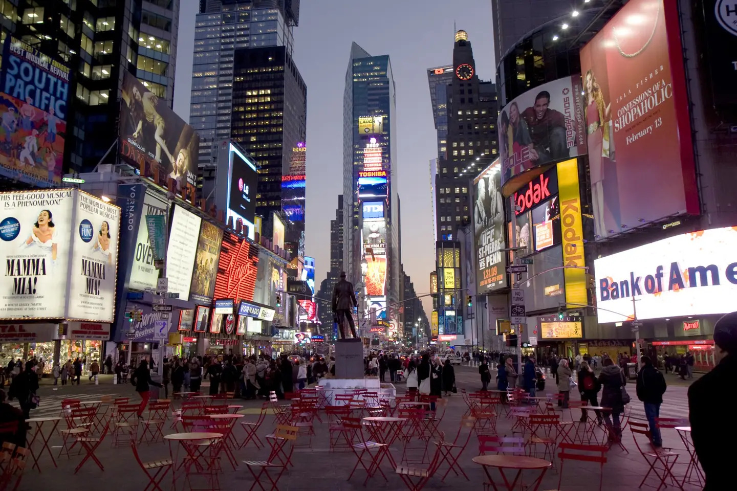 TImes Square, New York, USA, cestovanie s BUBO