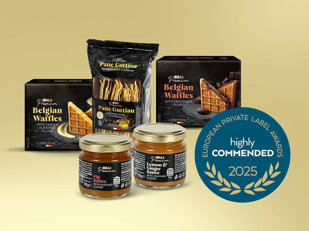 Medzi najlepšie v Európe patrí aj tento rok. Vyskúšajte výnimočné chute značky BILLA Premium