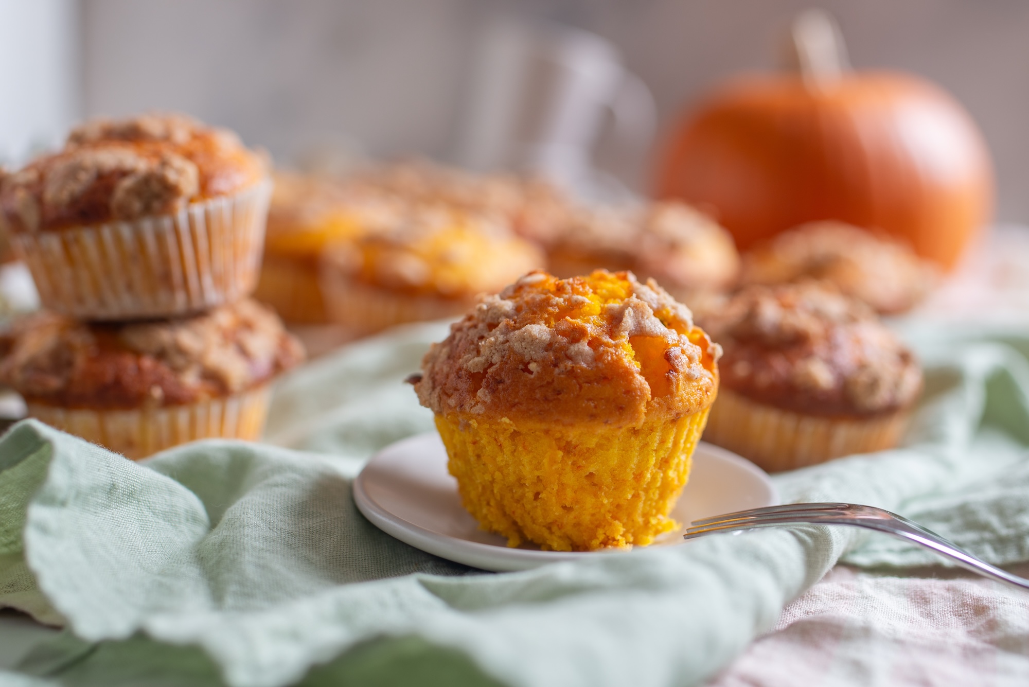 Tekvicové muffiny s posýpkou 