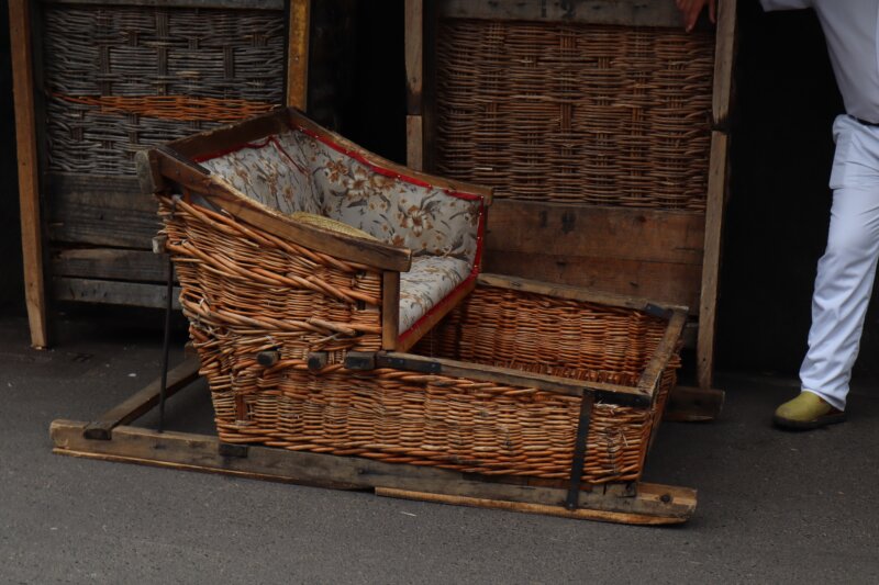 jazda na prútených saniach, Madeira