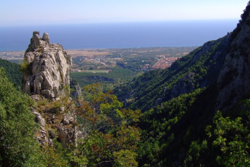 výhľad z hory Olymp, cestovanie s BUBO