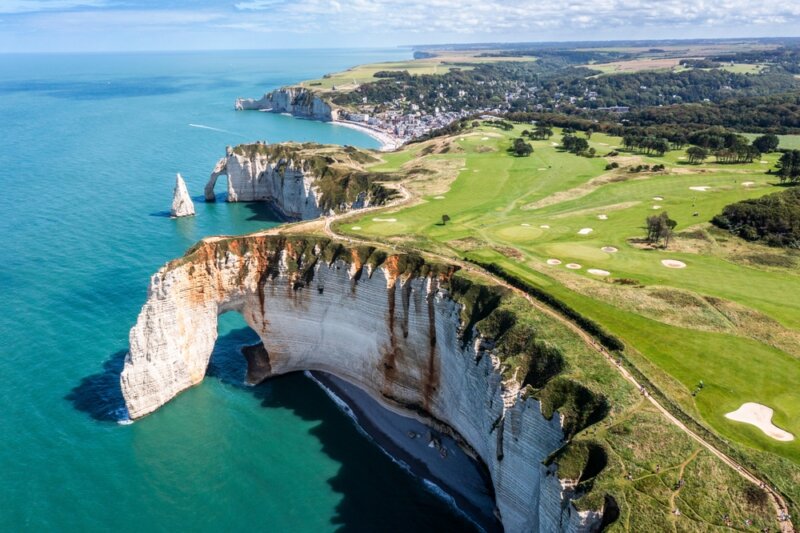útesy Étretat v Normandii