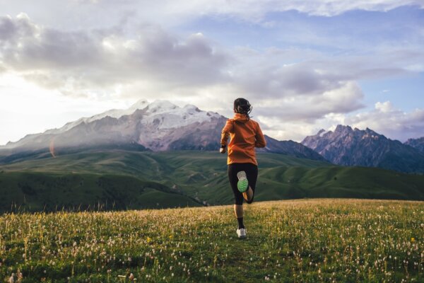 bežkyňa v prírode