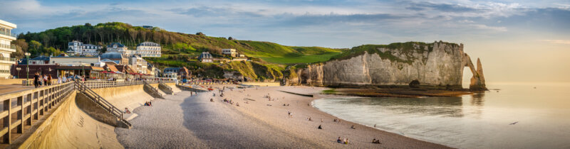 útesy Étretat v Normandii