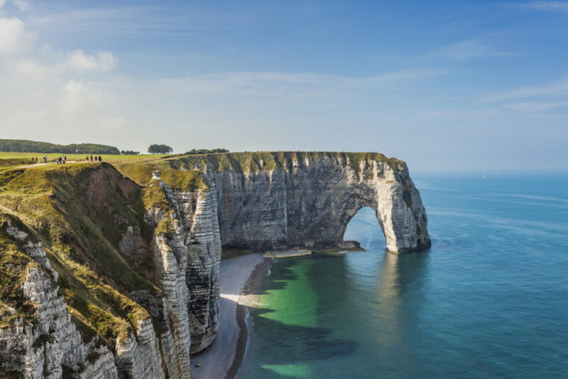 útesy Étretat v Normandii