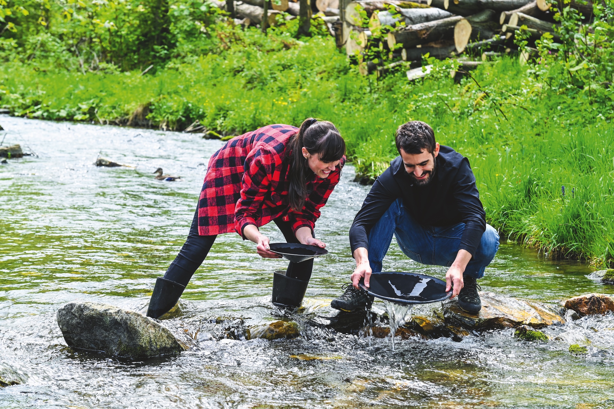 ryžovanie zlata, Zlaté hory, Olomoucký kraj