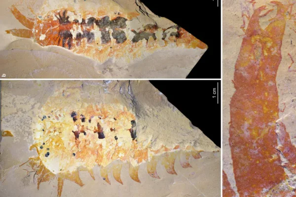 Fosília Megachelicerax cousteaui.