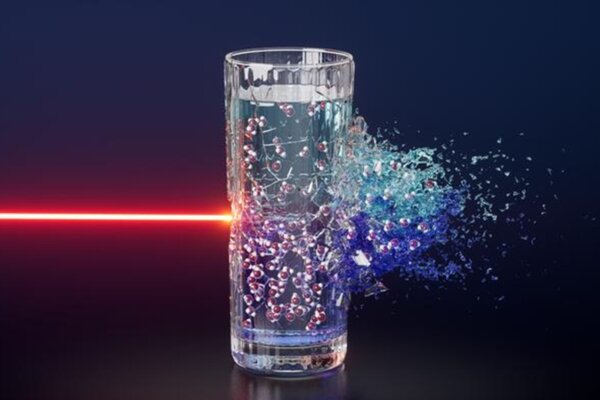 Na vodu sa zameral laser.