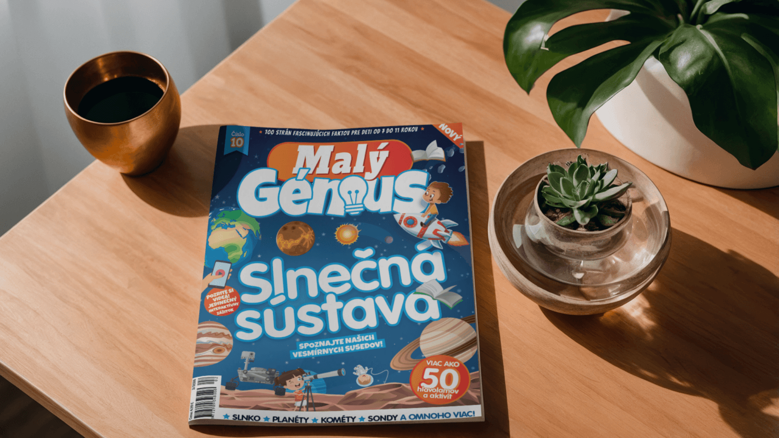 Zábavné a poučné čítanie pre malých fanúšikov Slnečnej sústavy. To je Malý génius
