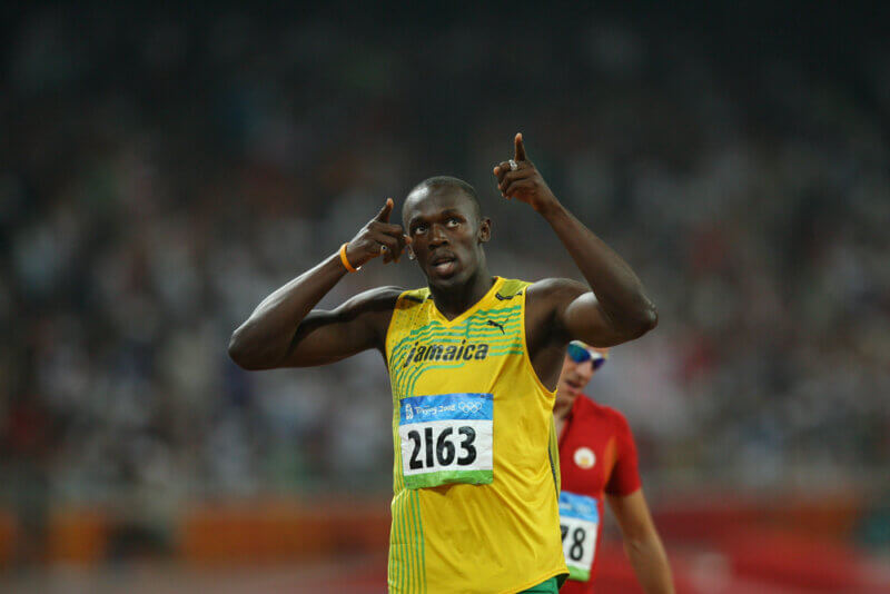 Bolt na OH v Pekingu, 2008.