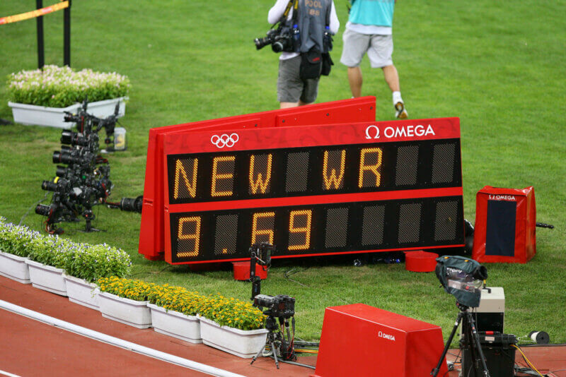 Svetový rekord Usaina Bolta z OH v Pekingu, 2008