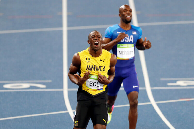 Bolt víťazí v behu na 200 m na OH v Riu de Janeiro, 2016